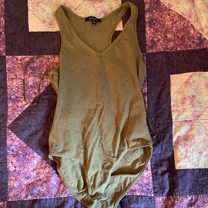 Olive green bodysuit